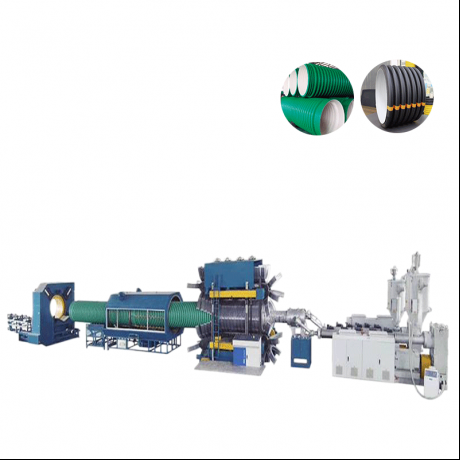HDPE, PP vetikal ụdị ọkpọkọ mgbidi okpukpu abụọ na ahịrị extrusion ọkpọkọ nke PVC