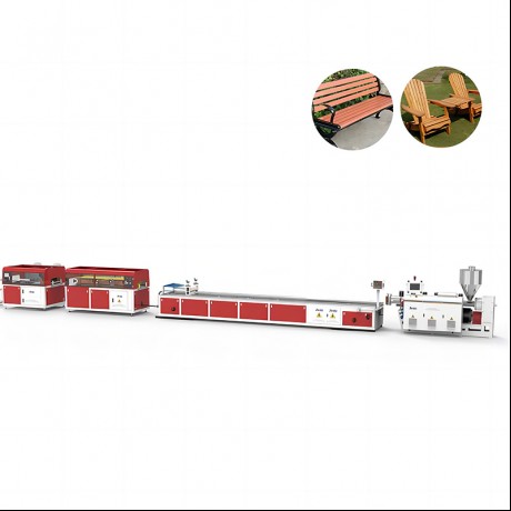 WPC nke otu-screw (ụfụfụ) Extrusion Line sitere na Jwell China maka ogo dị elu