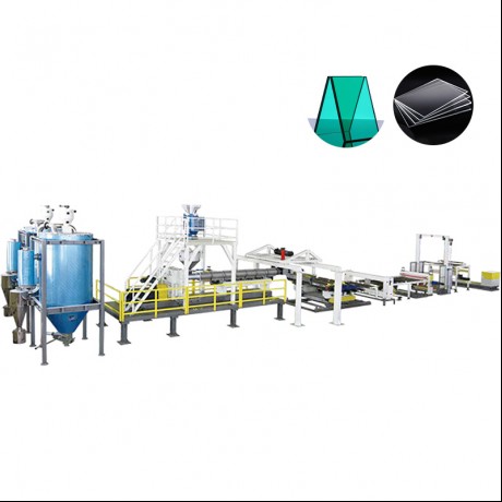 PC PMMA Optic mpempe akwụkwọ extrusion Line